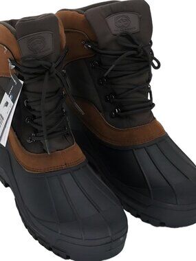 POLAR RANGE Mens Peak Cold Weather Snow Boots Brown Size US 12 EU 46